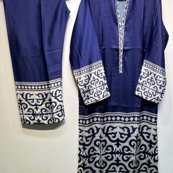 Premium Printed Silk Co-ord Set by Umme Zayyan Collections